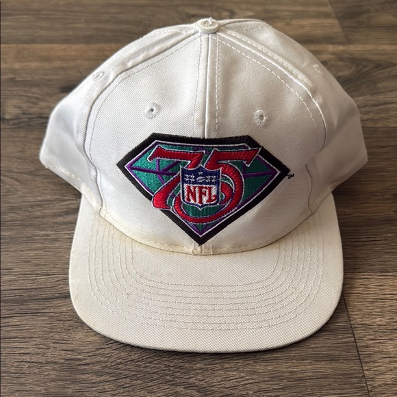 NFL Other - Vintage NFL Super Bowl 75 Philadelphia Eagles diamond White SnapBack OS Rare